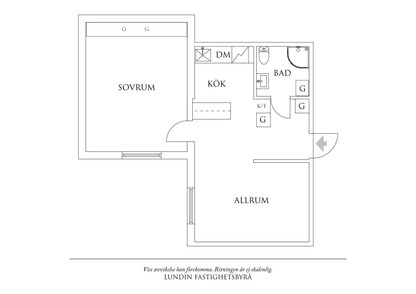 Planritning 1 Fyrmästaregången 10