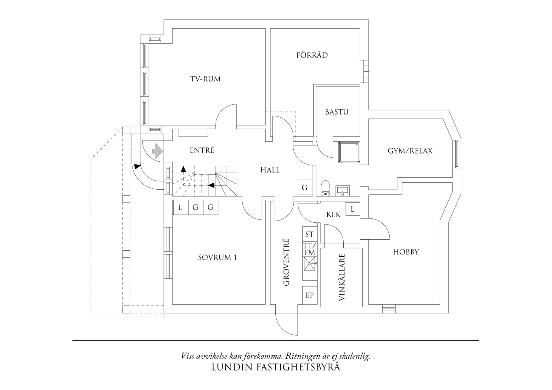 Planritning 2 Trollvägen 4