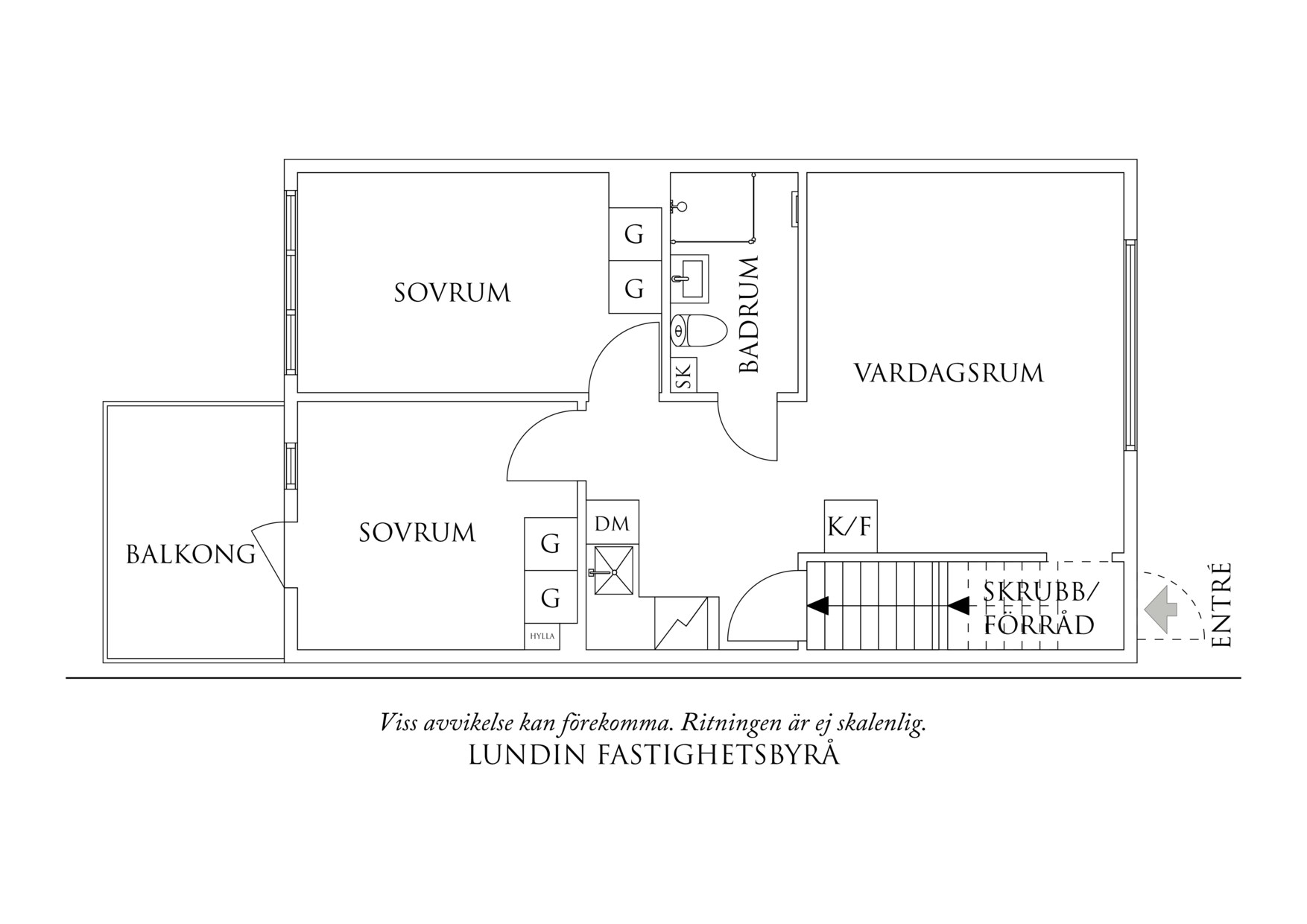 Planritning 1 Carl Skottsbergs Gata 114A