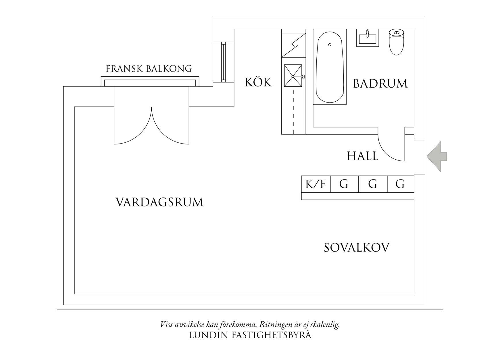 Planritning 1 Engelbrektsgatan 57