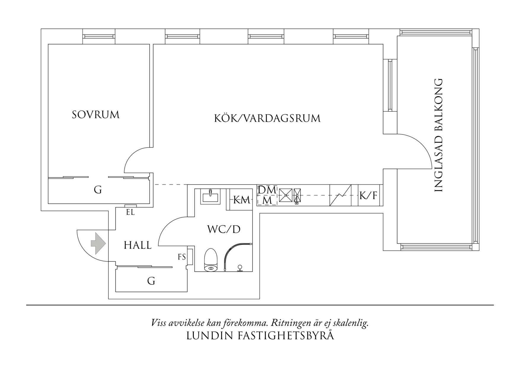 Planritning 1 Valthornsgatan 6