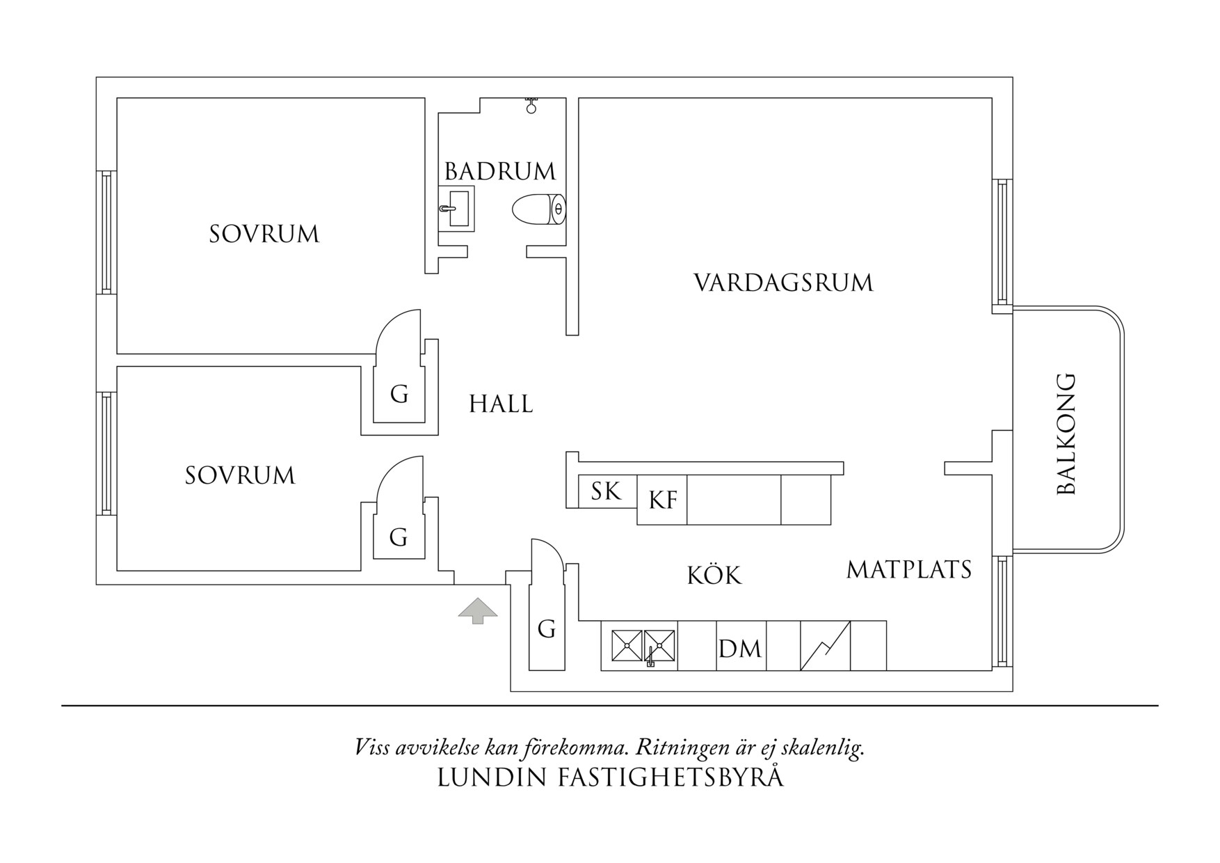 Planritning 1 Rangeltorpsgatan 51B