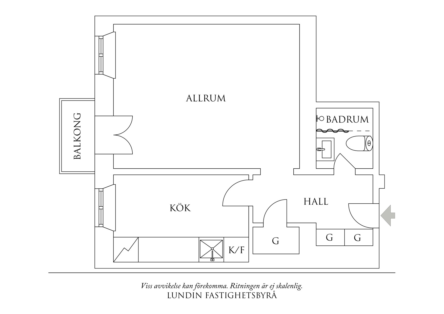 Planritning 1 Vidblicksgatan 1