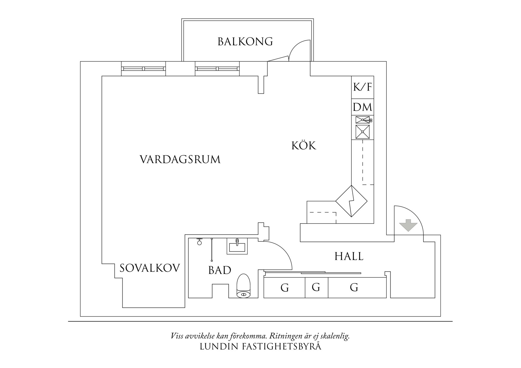 Planritning 1 Storgatan 21B
