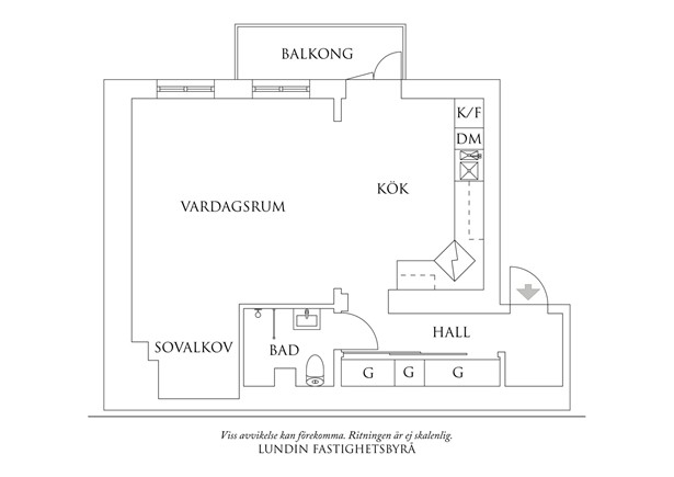 Planritning 1 Storgatan 21B