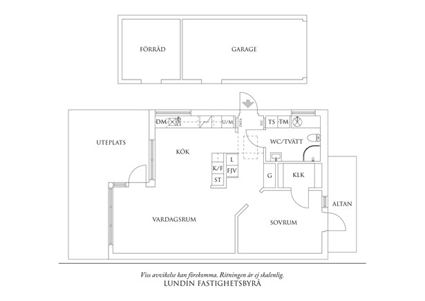 Planritning 1 Änghagen 8