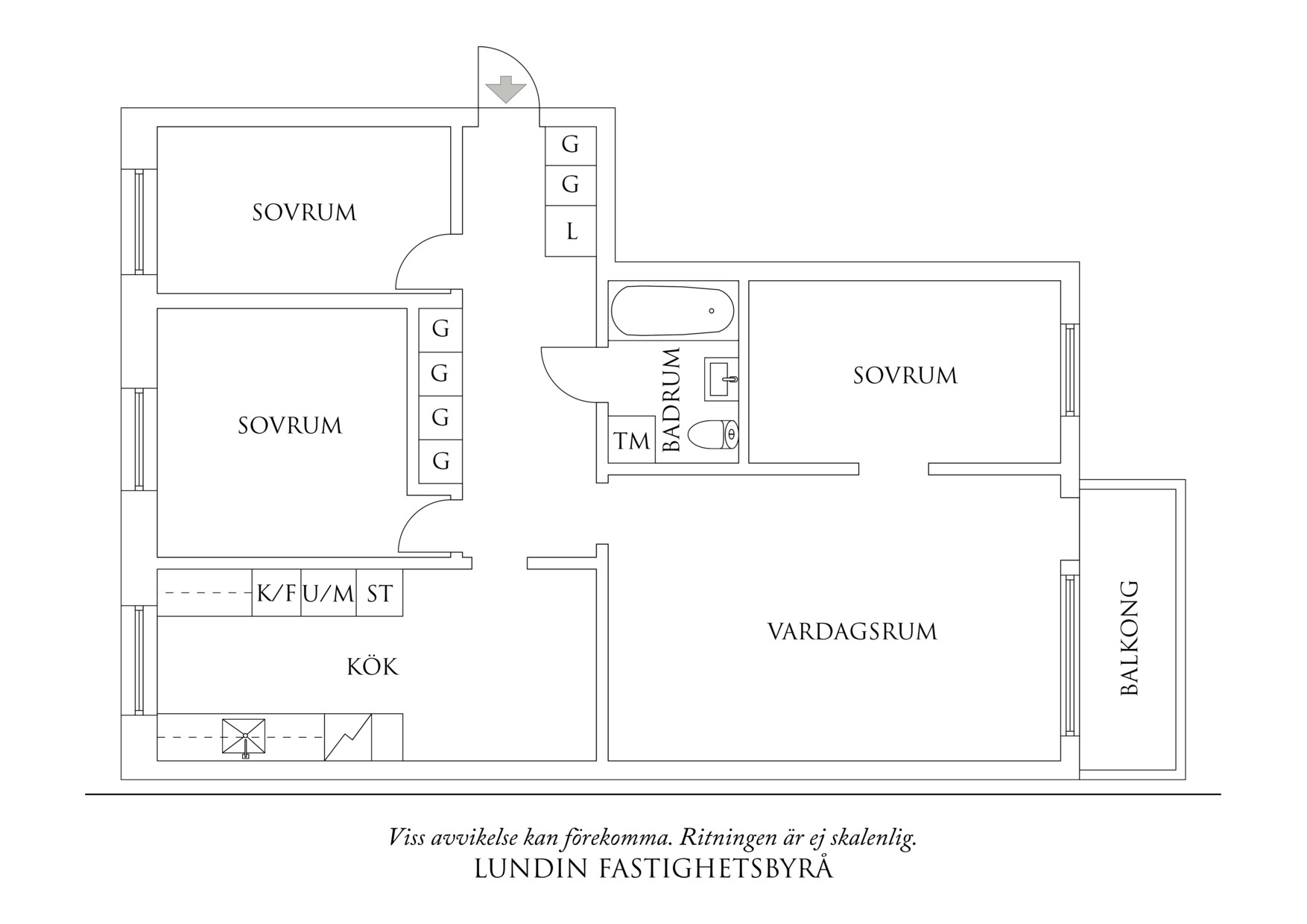 Planritning 1 Ostgatan 16