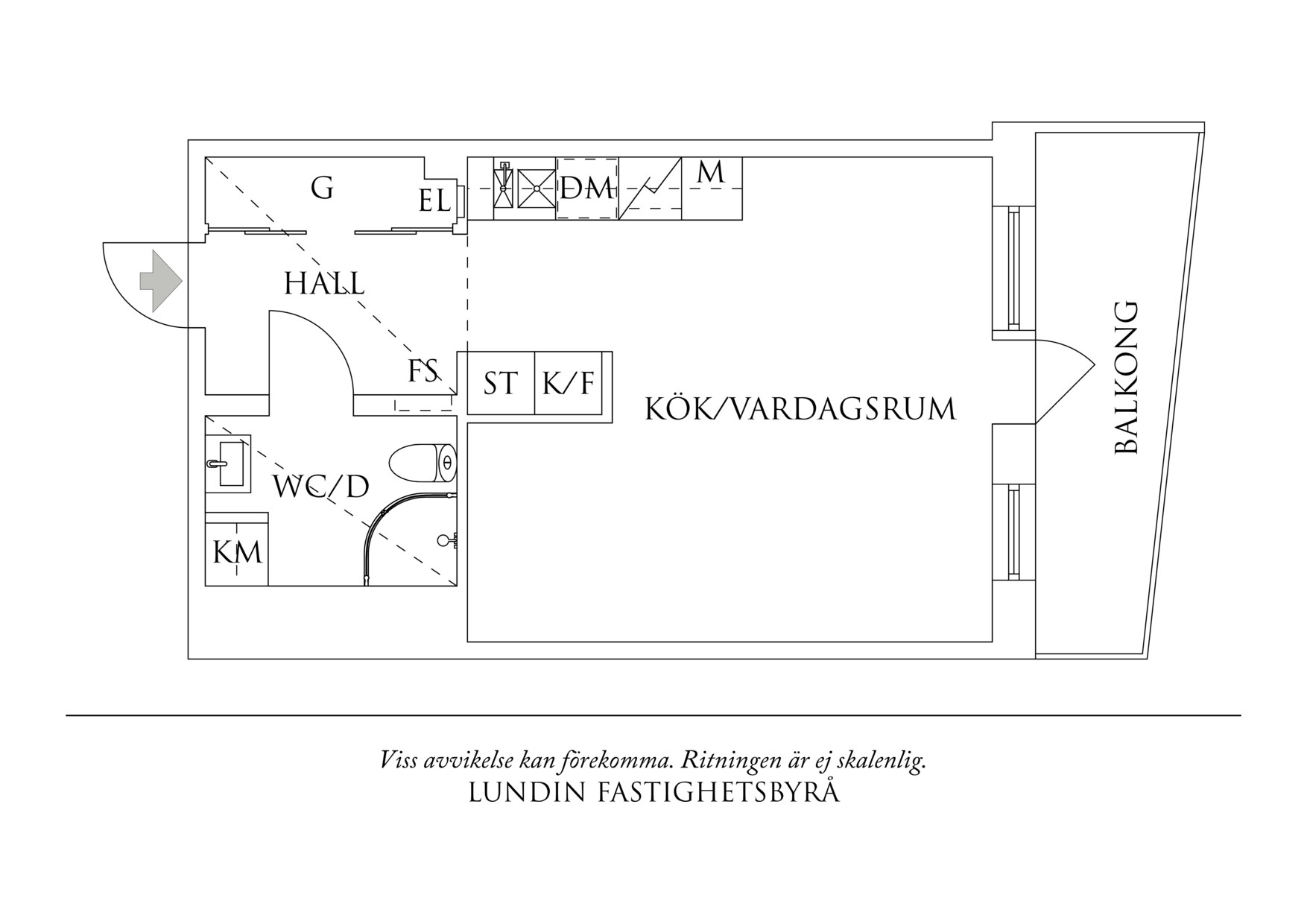 Planritning 1 Valthornsgatan 6