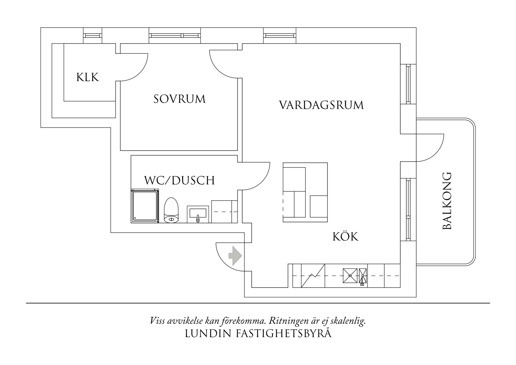 Planritning 1 Aspirantgatan 5