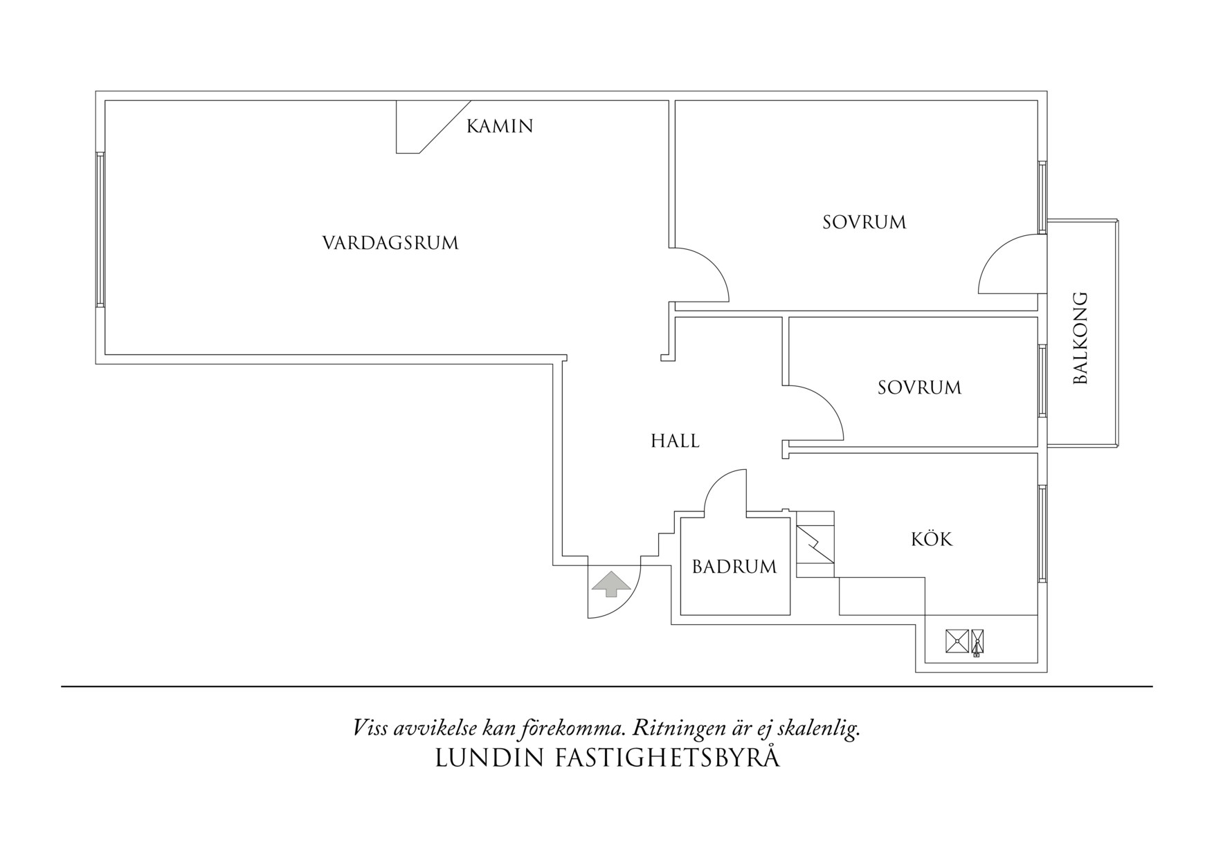 Planritning 1 Norra Gubberogatan 9