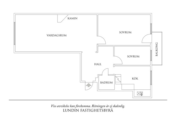Planritning 1 Norra Gubberogatan 9