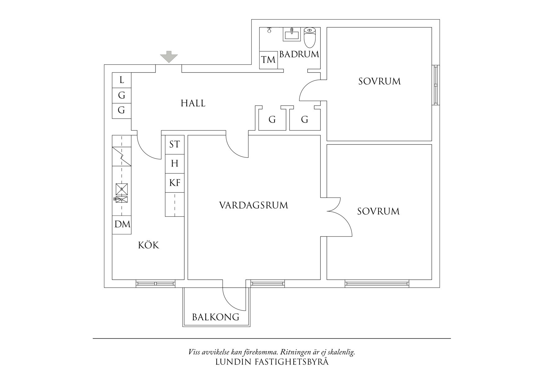Planritning 1 Rörstrandsgatan 7A