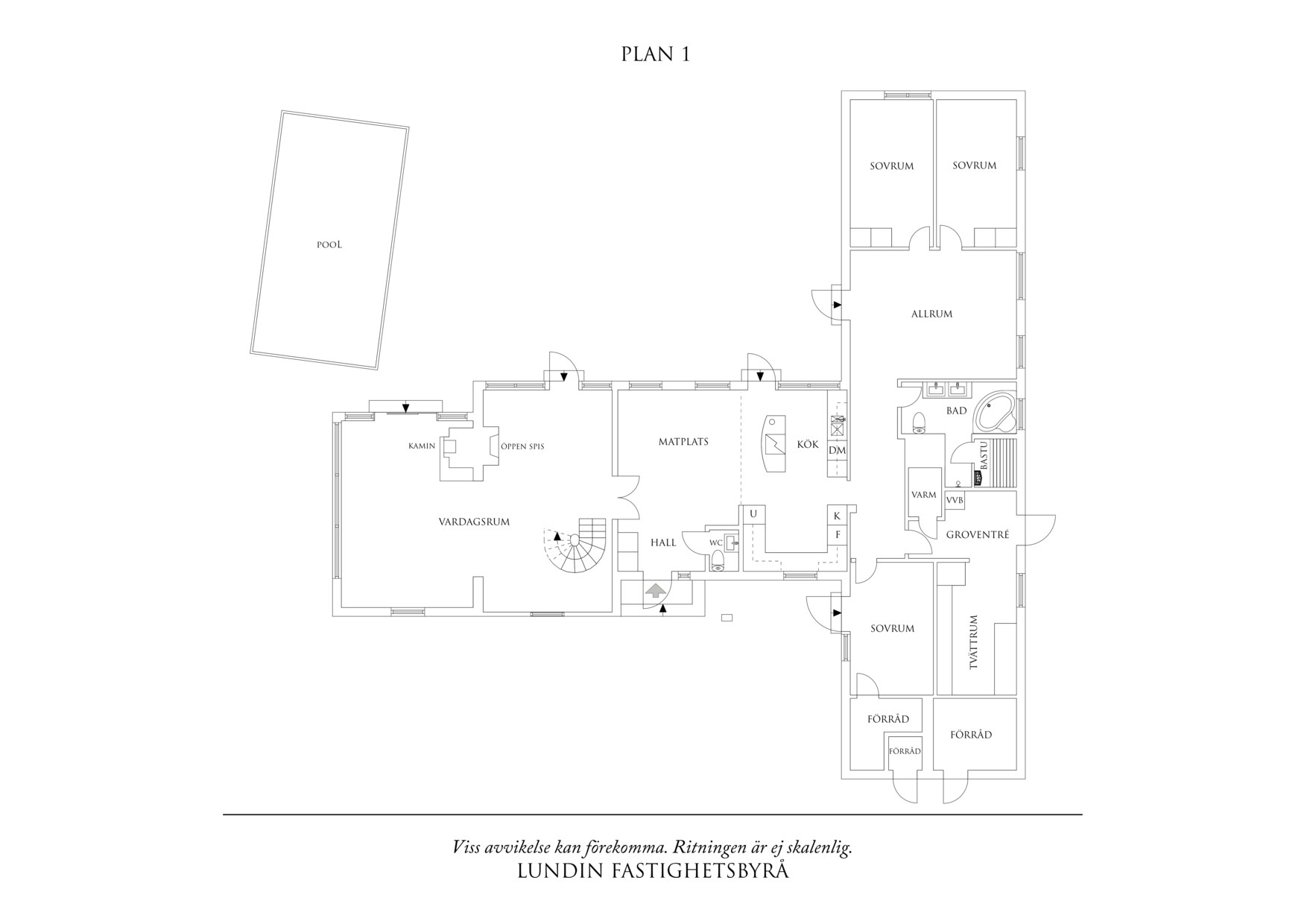 Planritning 1 Dalenvägen 22