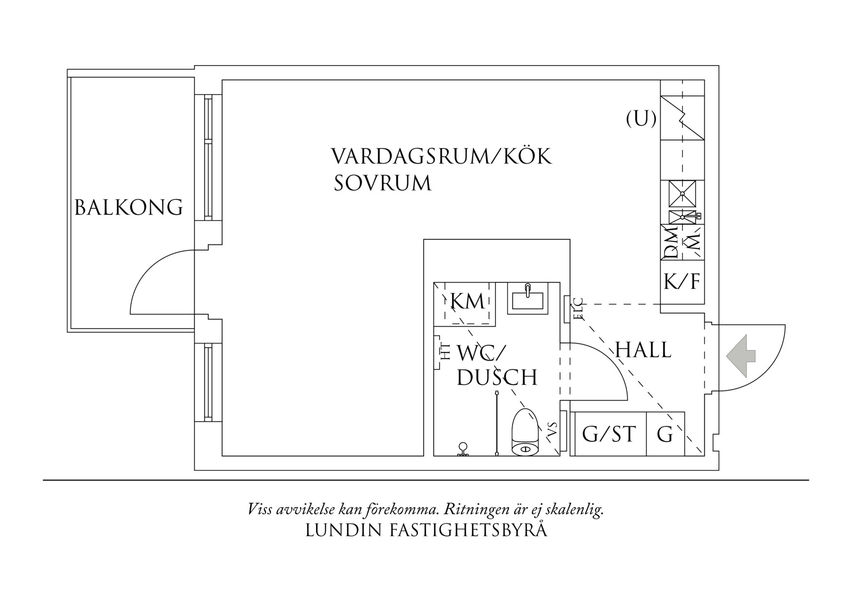 Planritning 1 Gunnarsberg 5B