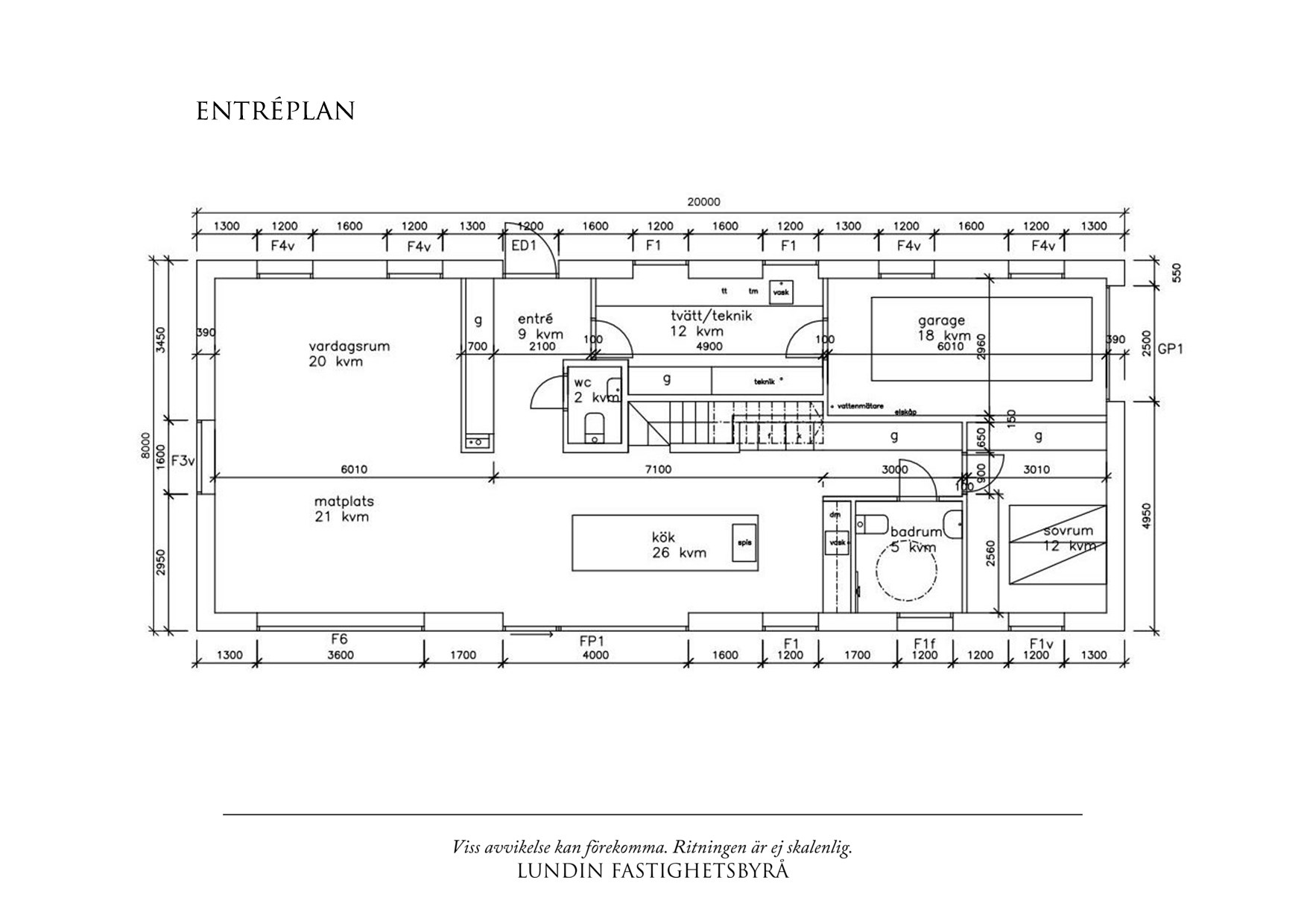 Planritning 1 Rundradiogatan 49