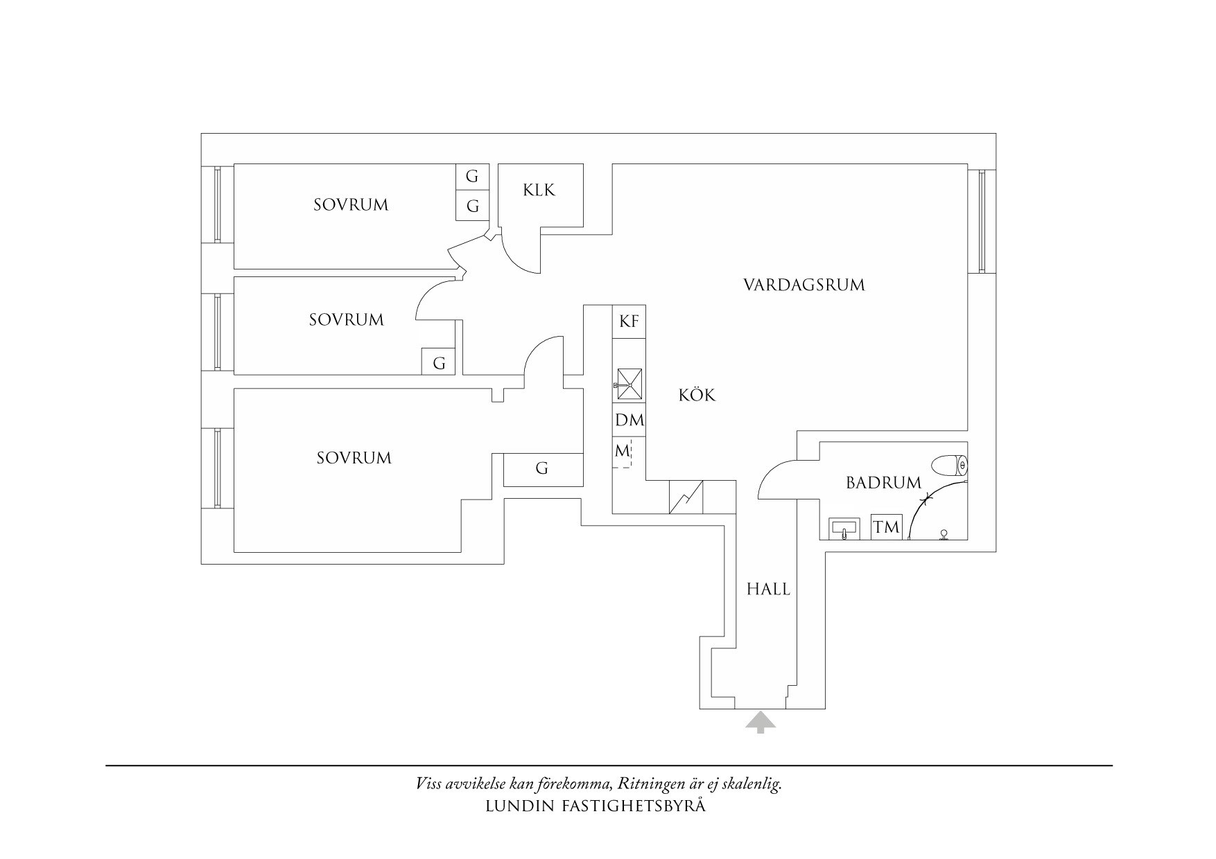 Planritning 1 Olskroksgatan 25