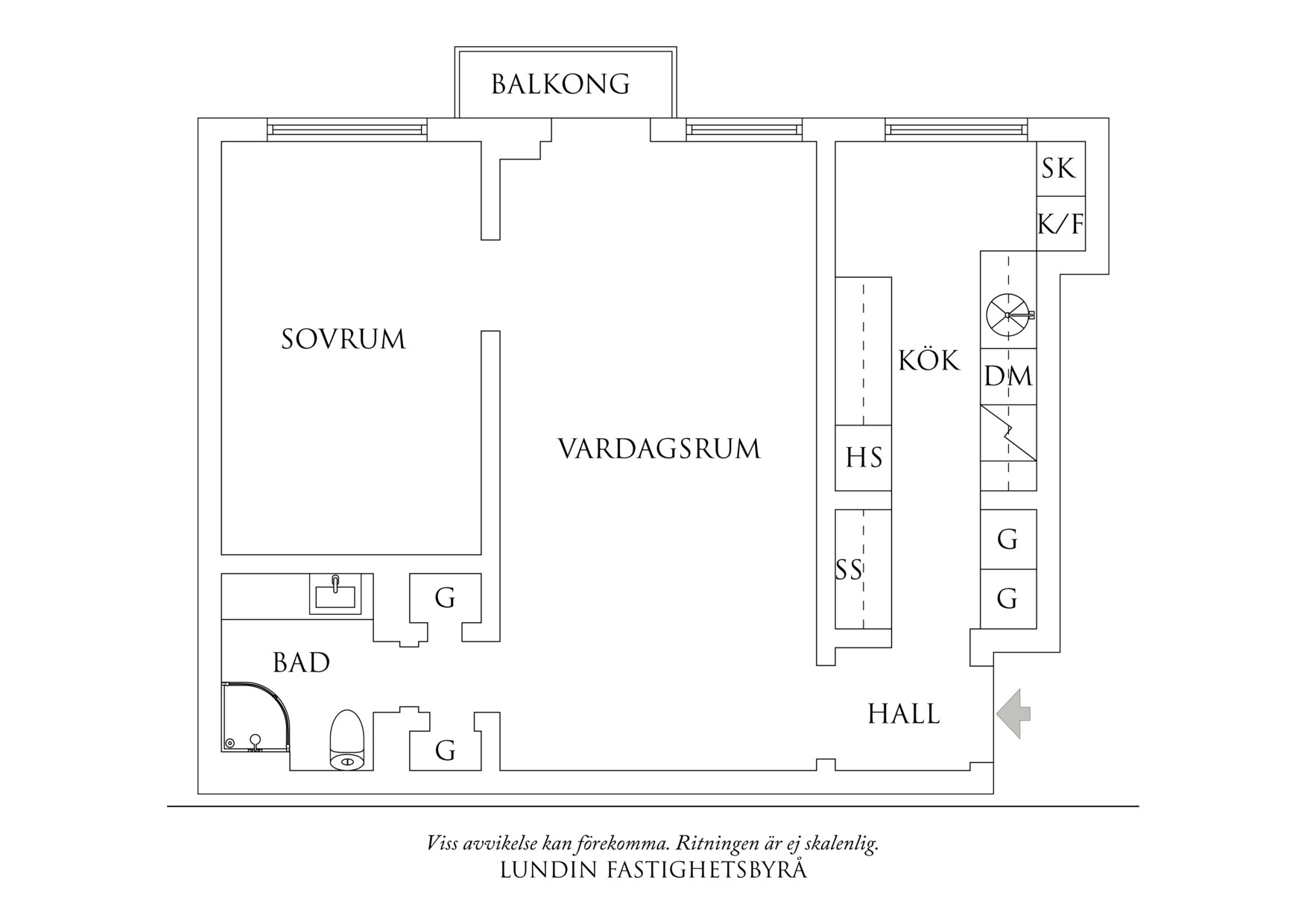Planritning 1 Eklandagatan 33
