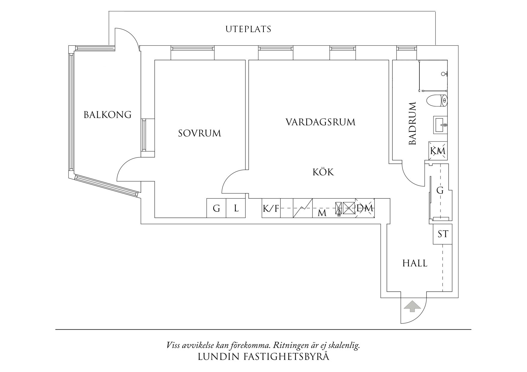 Planritning 1 Fritiof Anderssons Gata 7