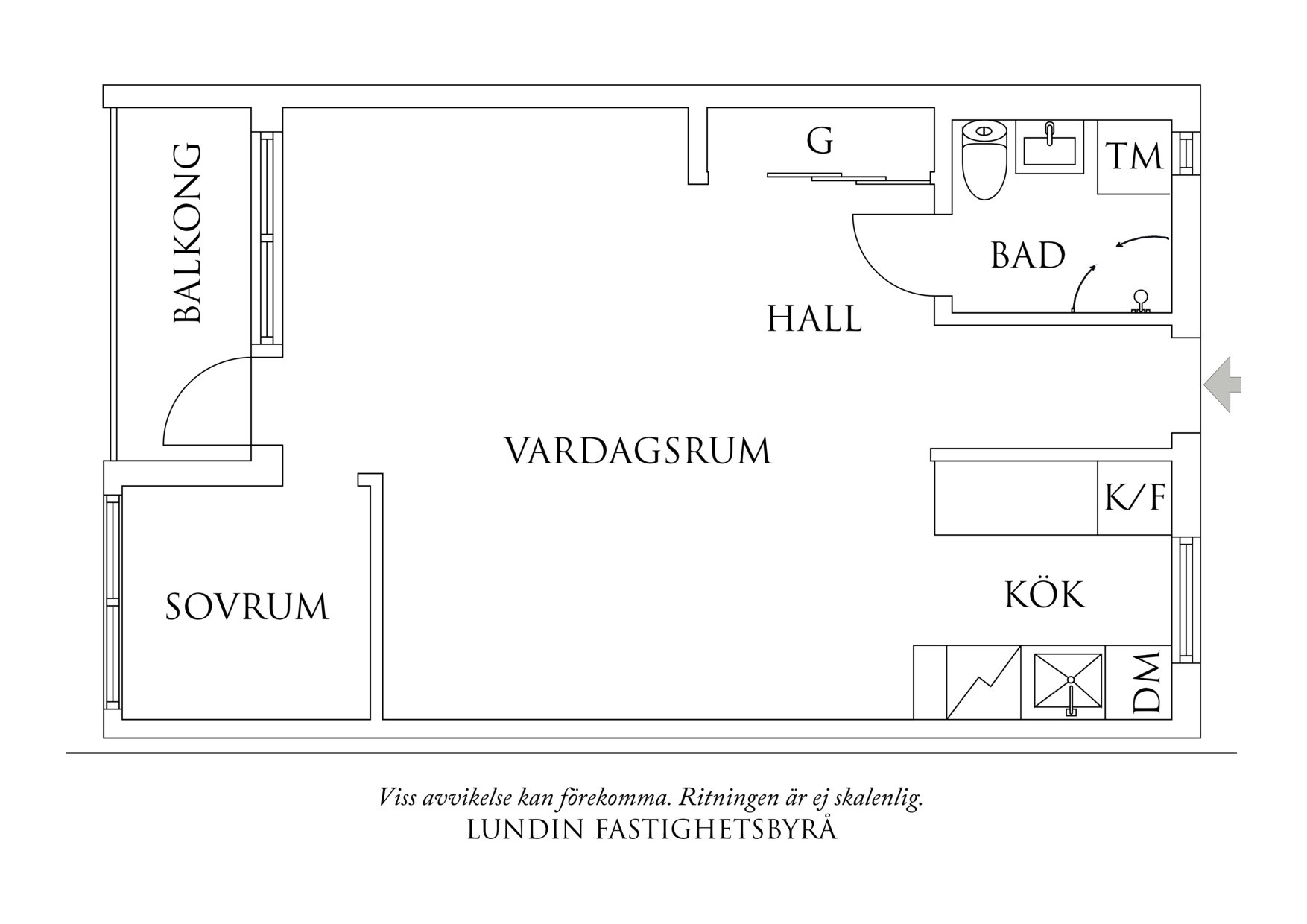 Planritning 1 Ängskogsvägen 36B