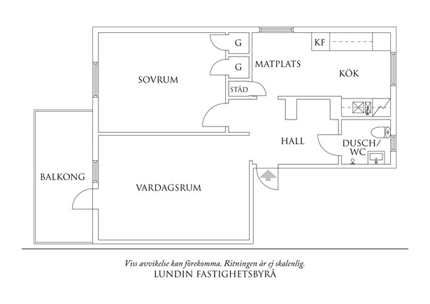 Planritning 1 Prytzgatan 37