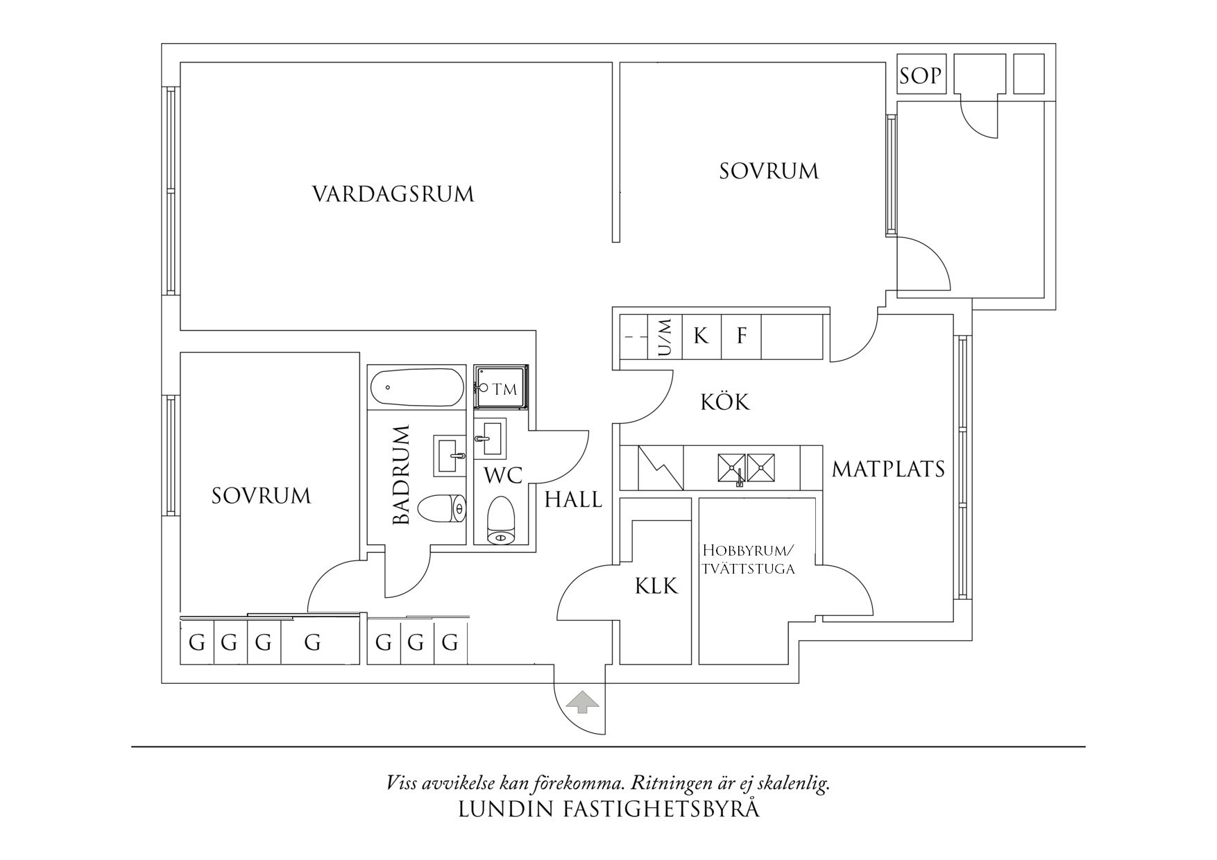 Planritning 1 Fyrmästaregången 18