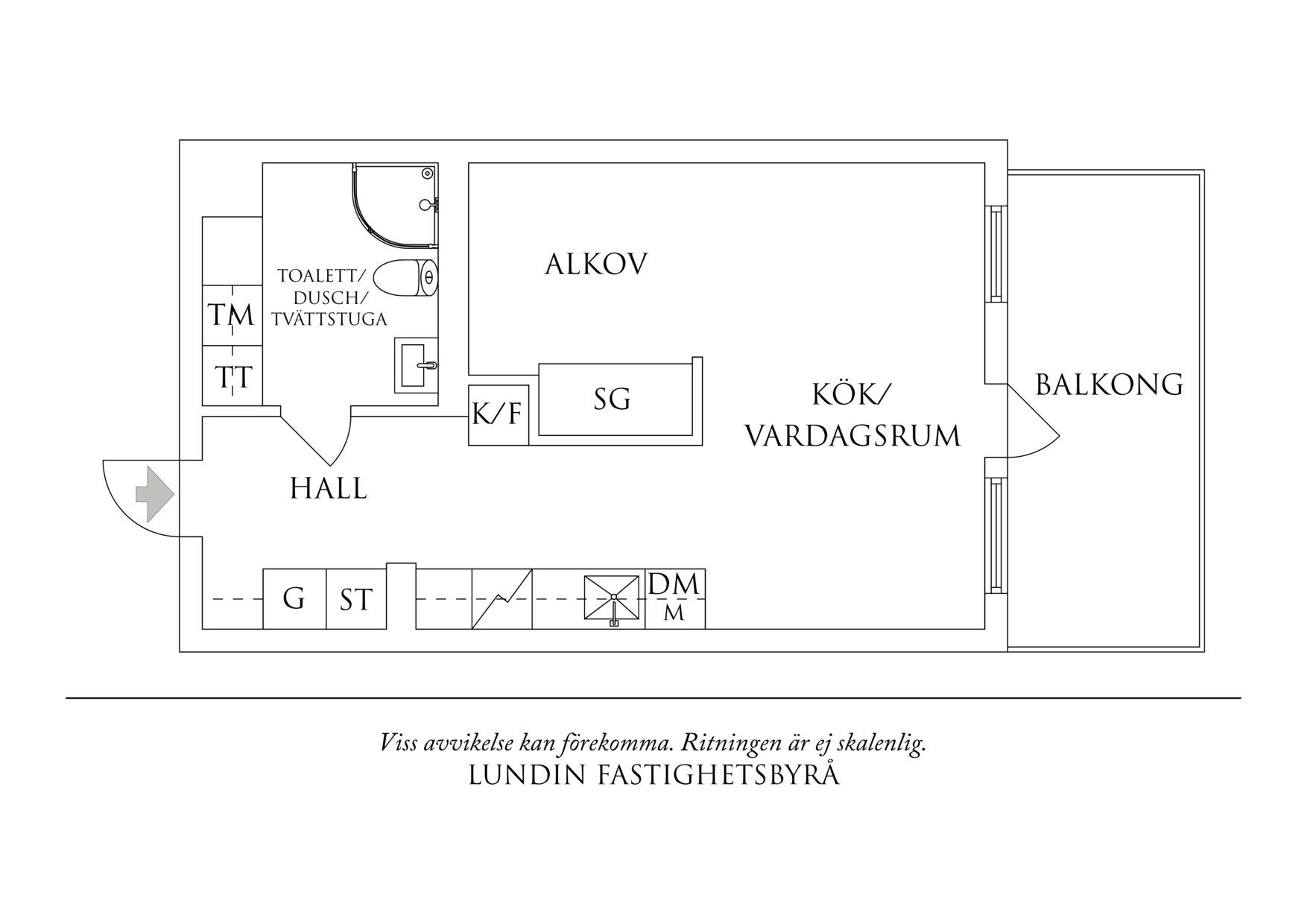 Planritning 1 Rustmästaregatan 13
