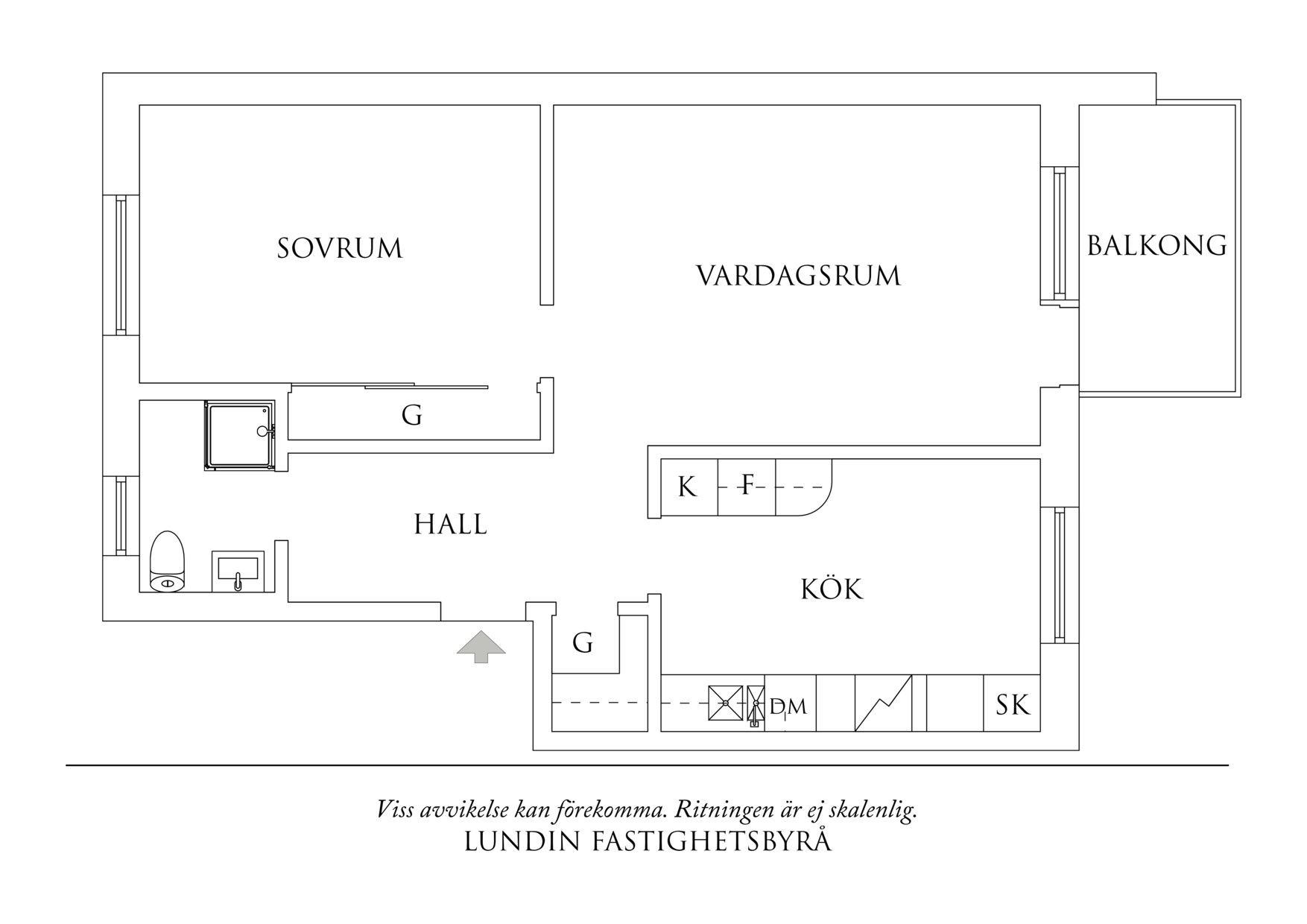 Planritning 1 Söndagsgatan 25