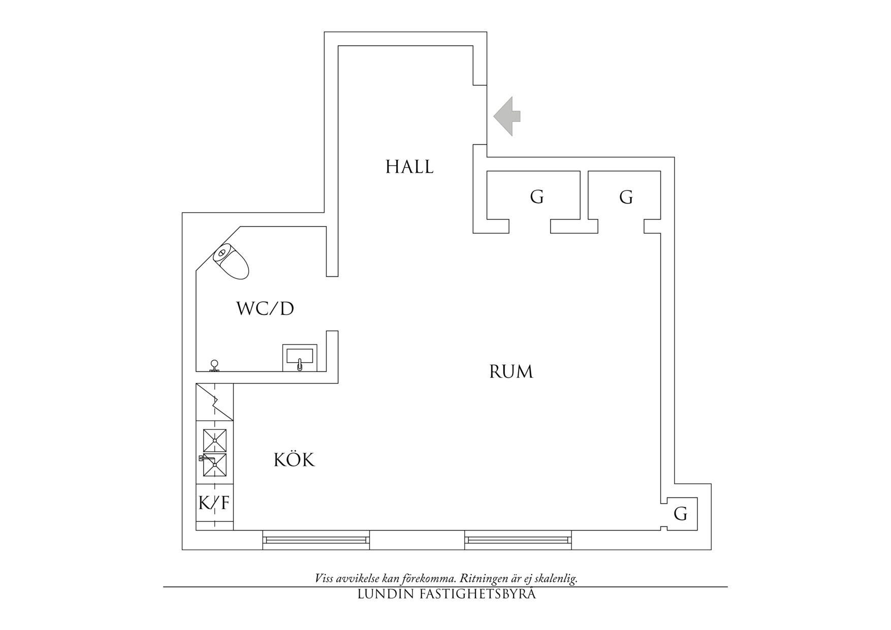 Planritning 1 Norra Liden 6