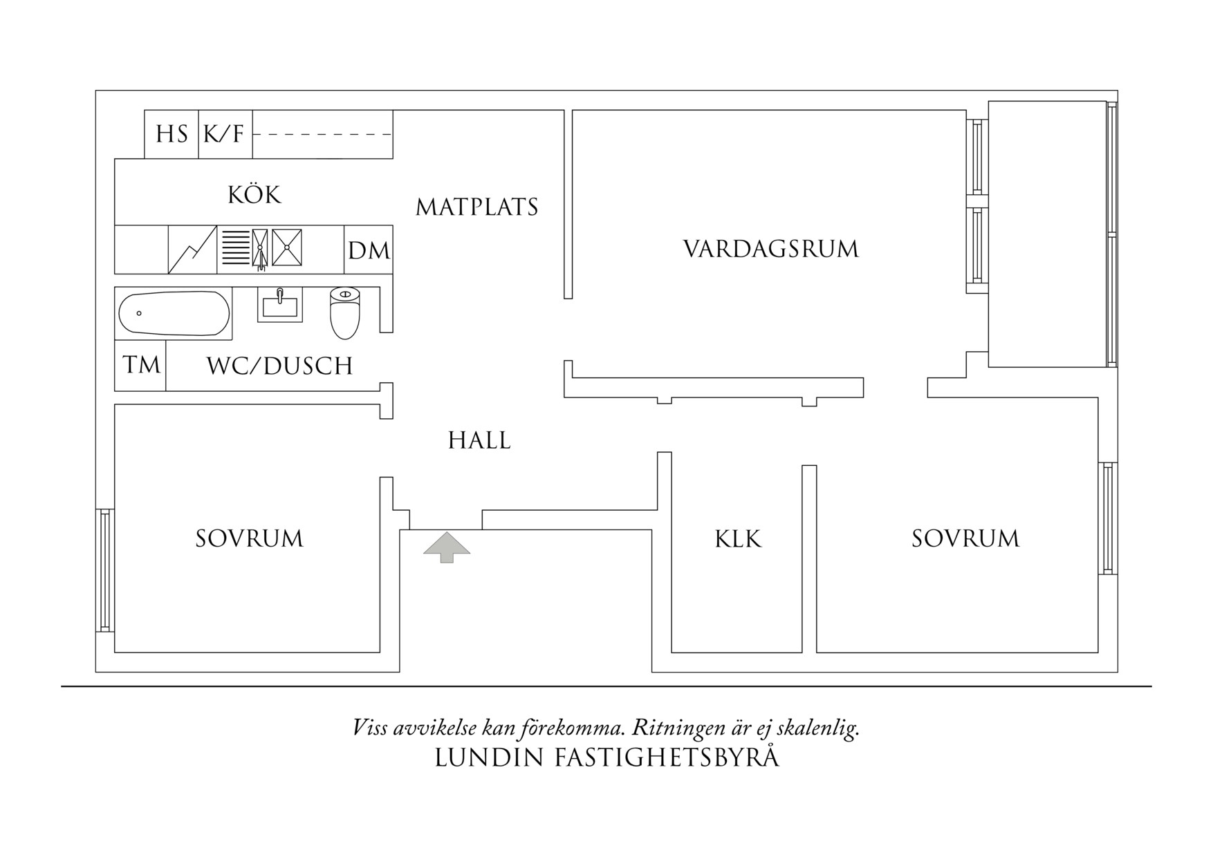 Planritning 1 Kapplandsgatan 12