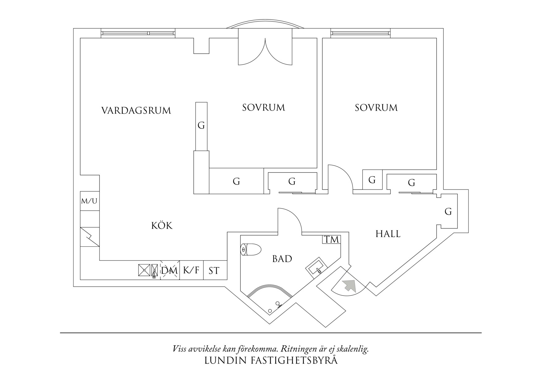 Planritning 1 Klamparegatan 13