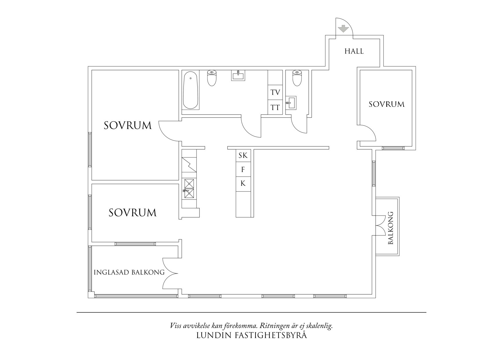 Planritning 1 Kvarnpirsgatan 2