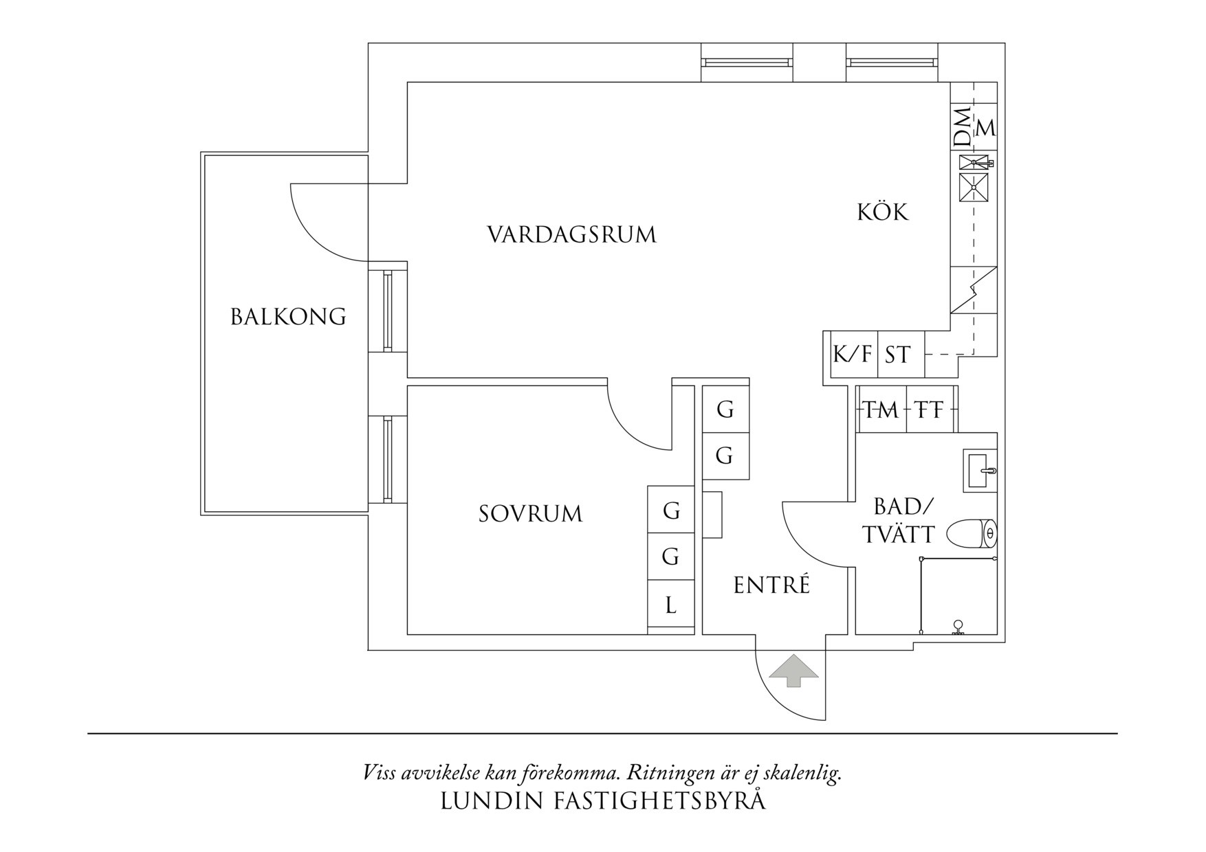Planritning 1 Ulfsparregatan 22