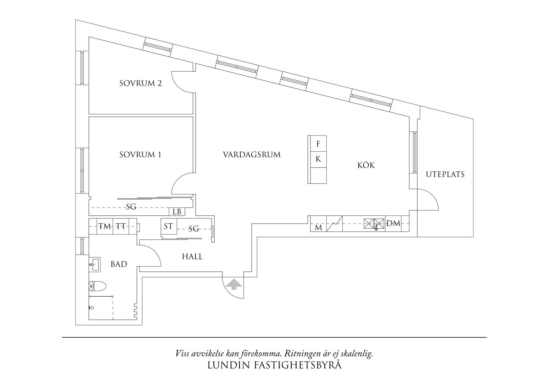 Planritning 1 Ordonnansgatan 5