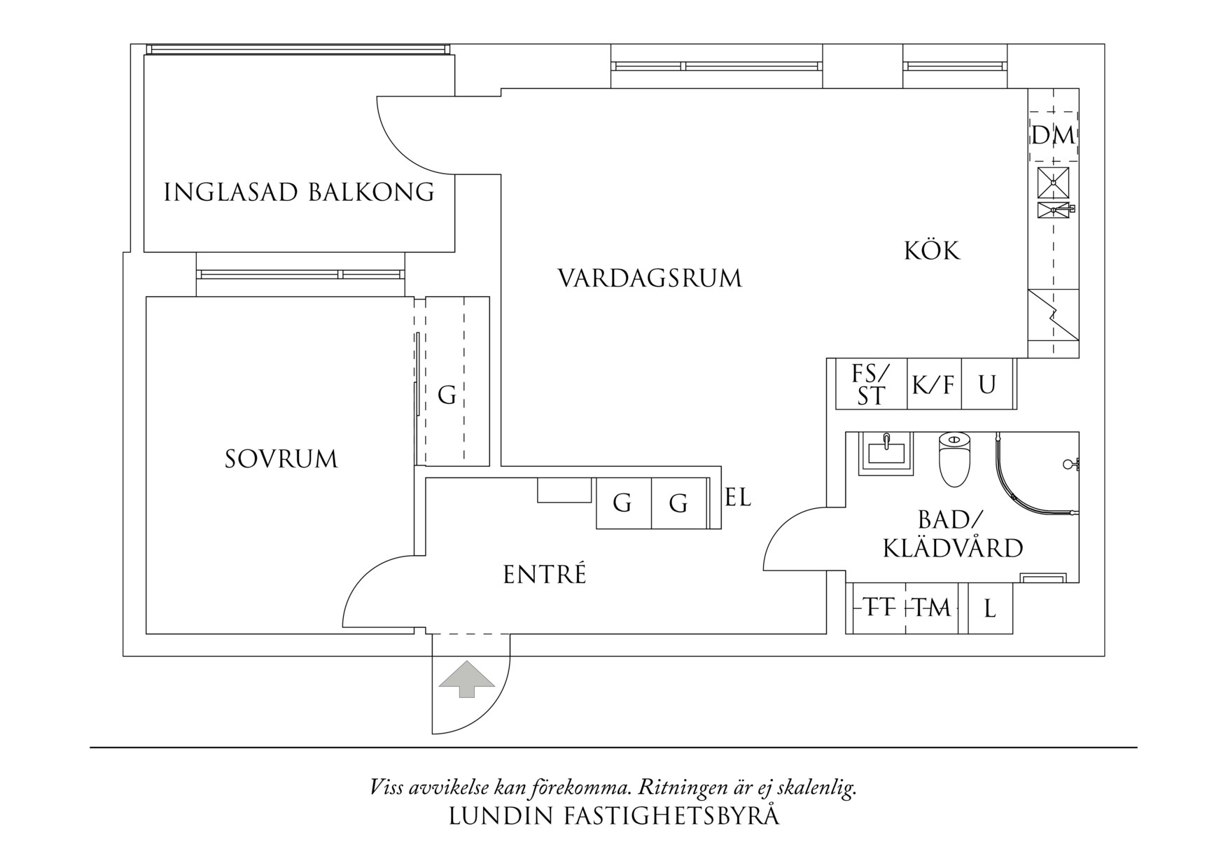 Planritning 1 Ernst Torulfsgatan 3C
