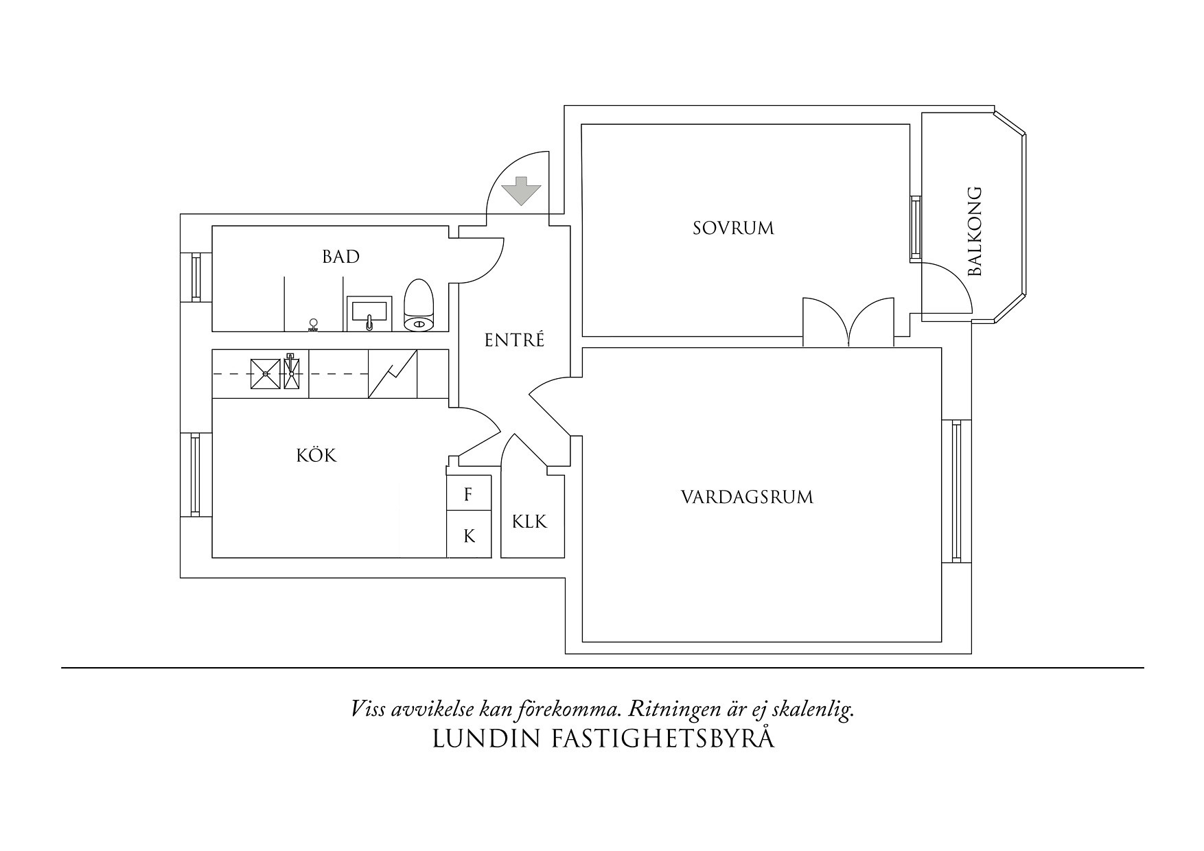 Planritning 1 Regnvädersgatan 22