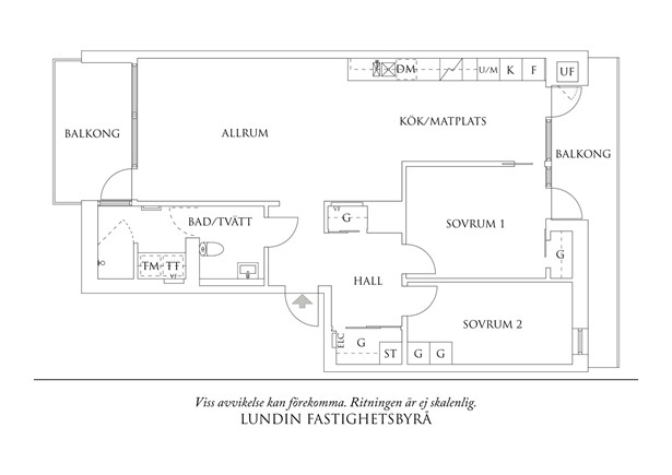 Planritning 1 Myggan Ericsons Gata 10