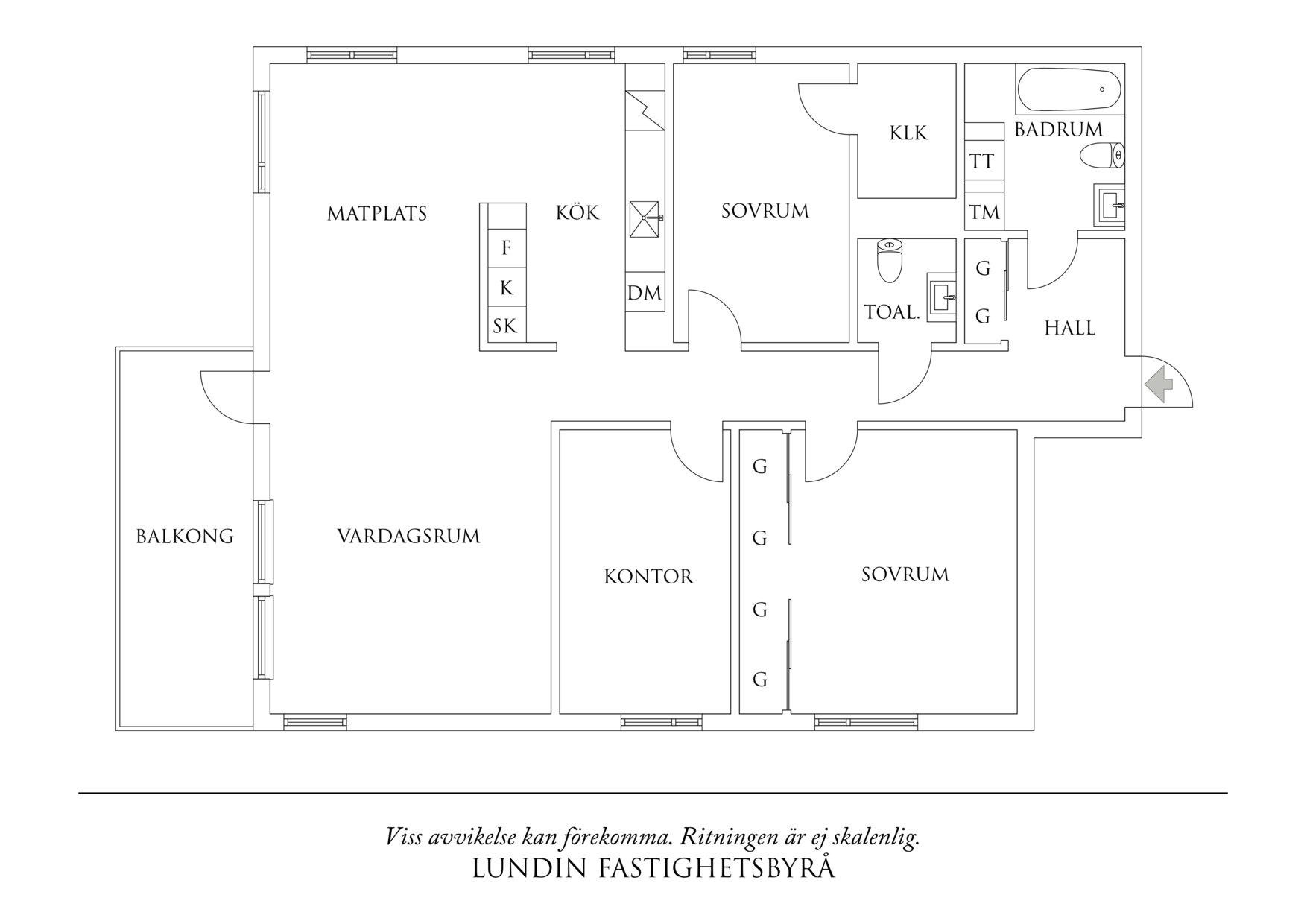 Planritning 1 Liedstrandsgatan 10
