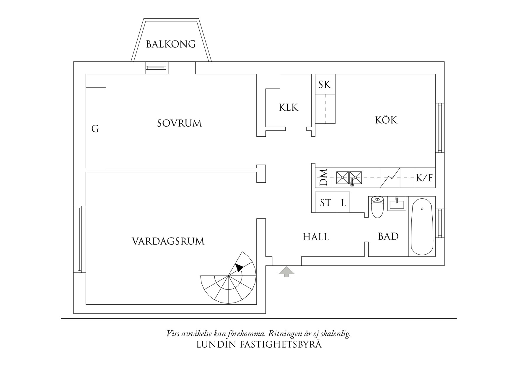 Planritning 1 Vantgatan 1A