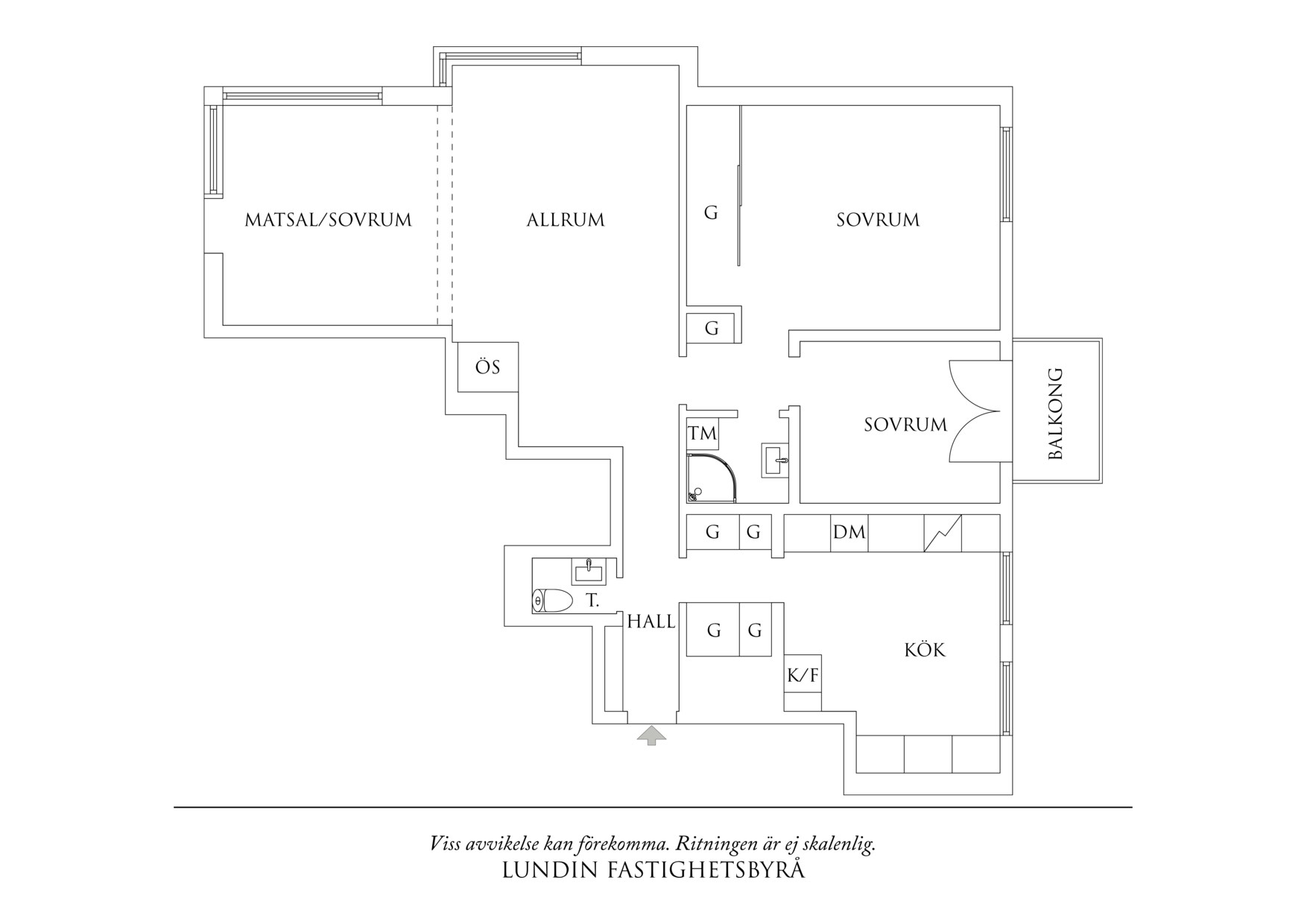 Planritning 1 Södra vägen 68A
