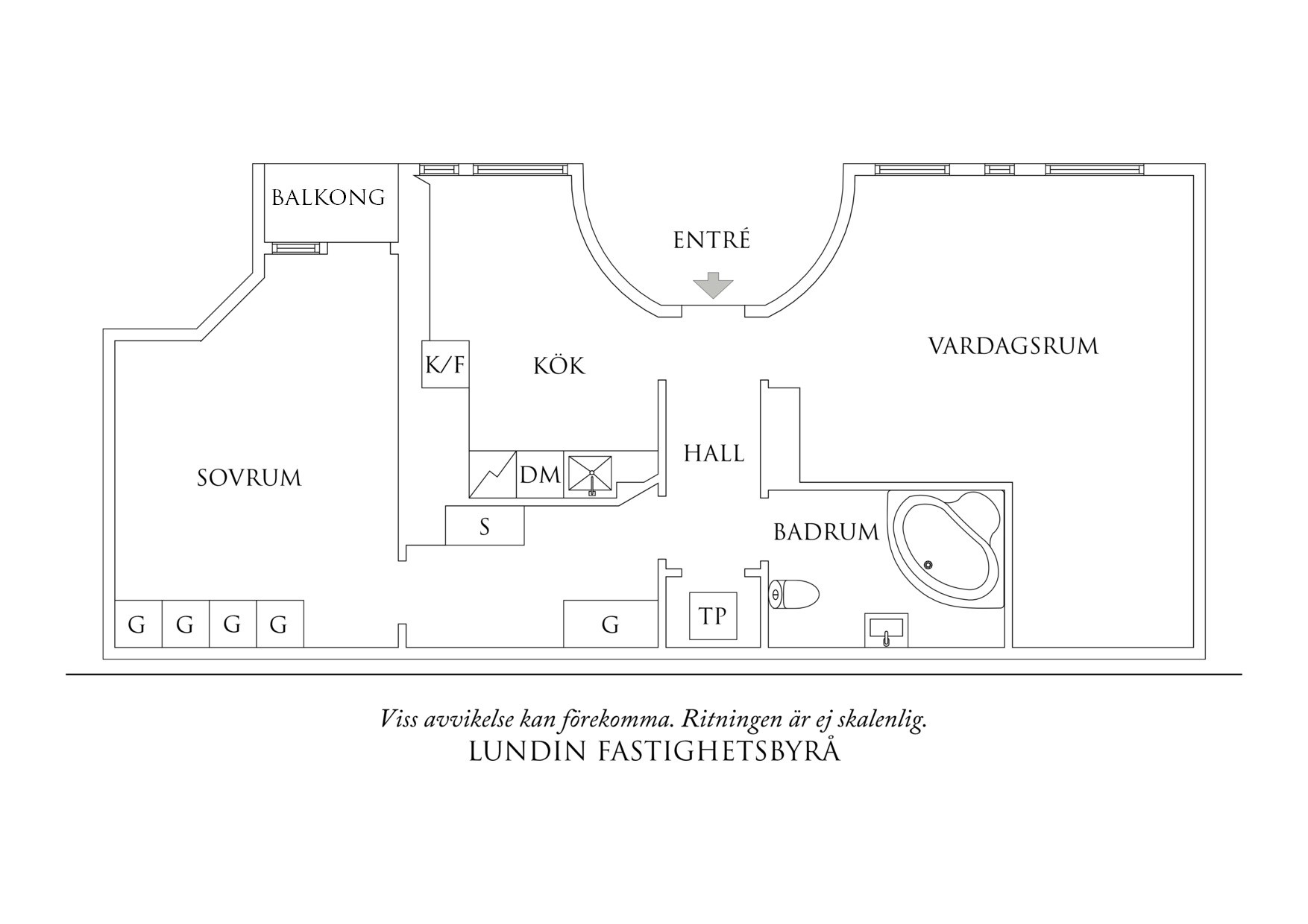 Planritning 1 Hedåsgatan 5