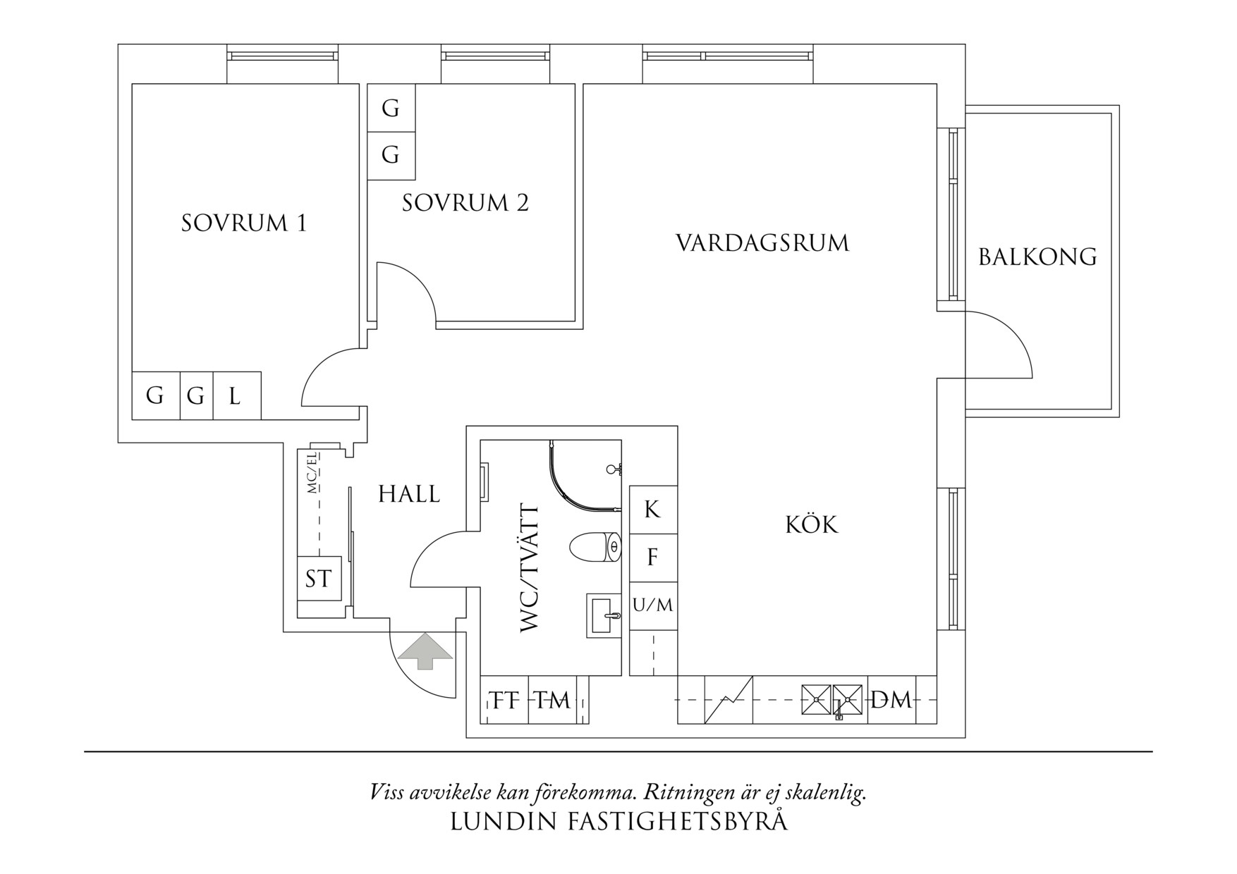Planritning 1 Samuel Norbergsgatan 8