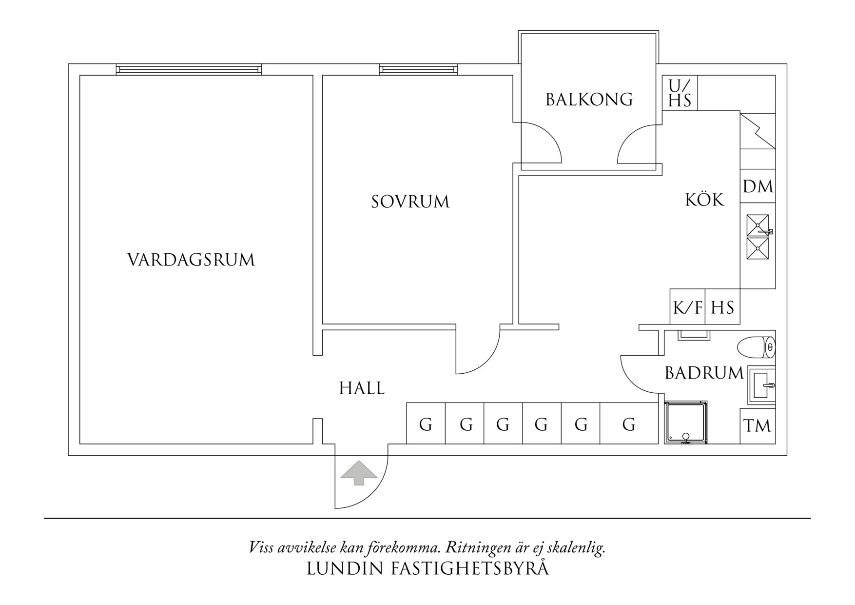 Planritning 1 Arvesgärde 26