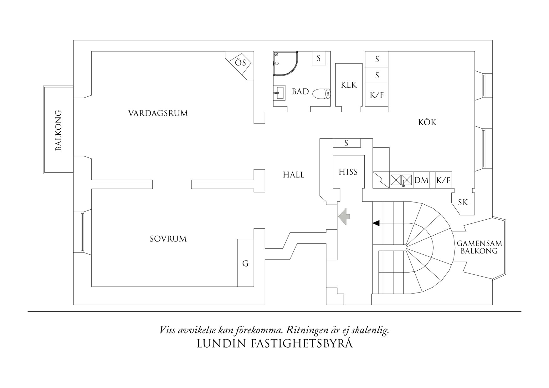 Planritning 1 Kjellbergsgatan 8