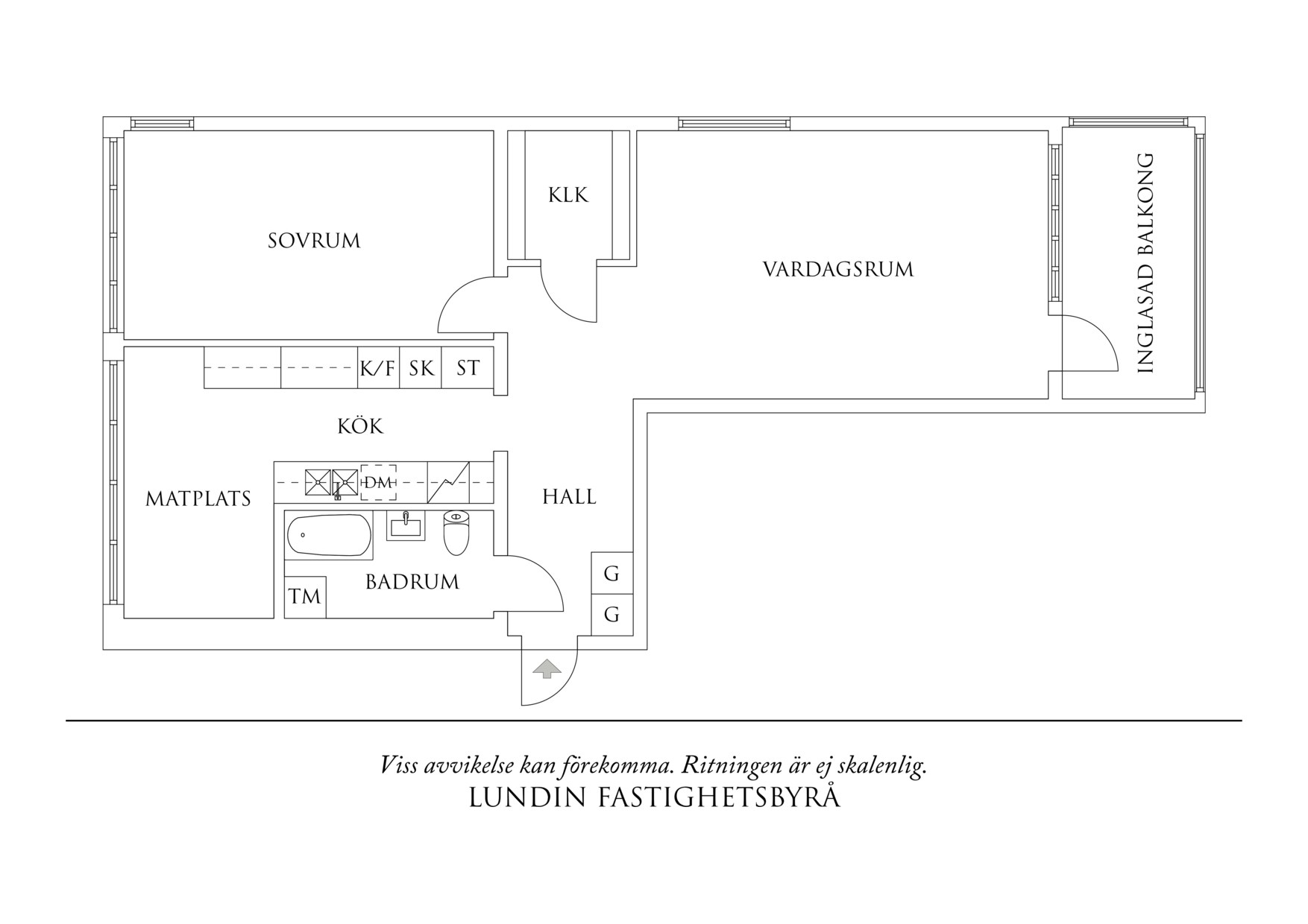 Planritning 1 Vaktmästaregången 8