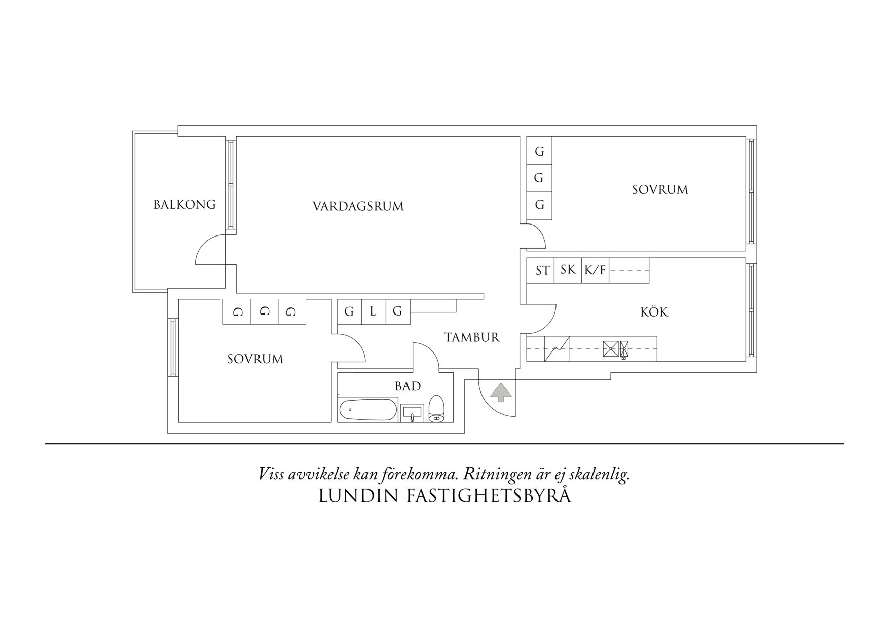 Planritning 1 Klostergången 3