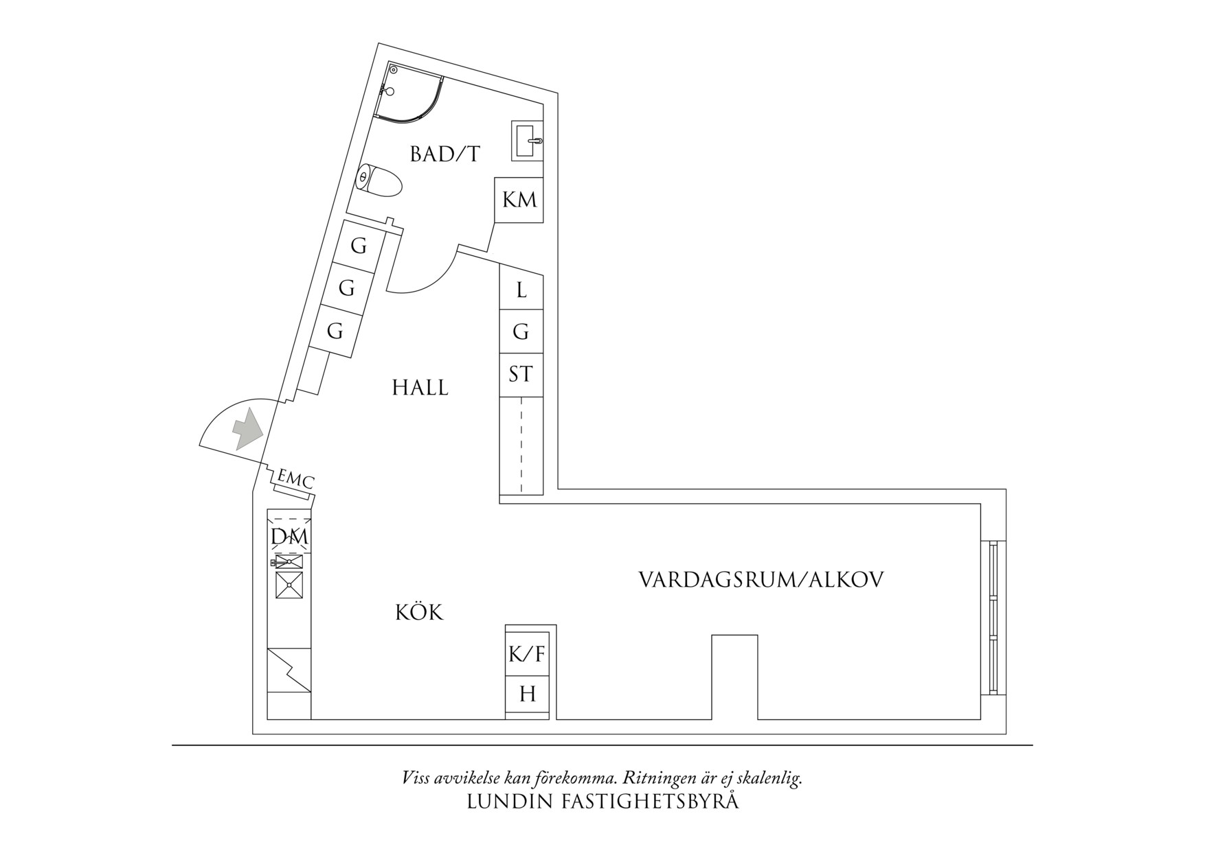Planritning 1 Solventilsgatan 12