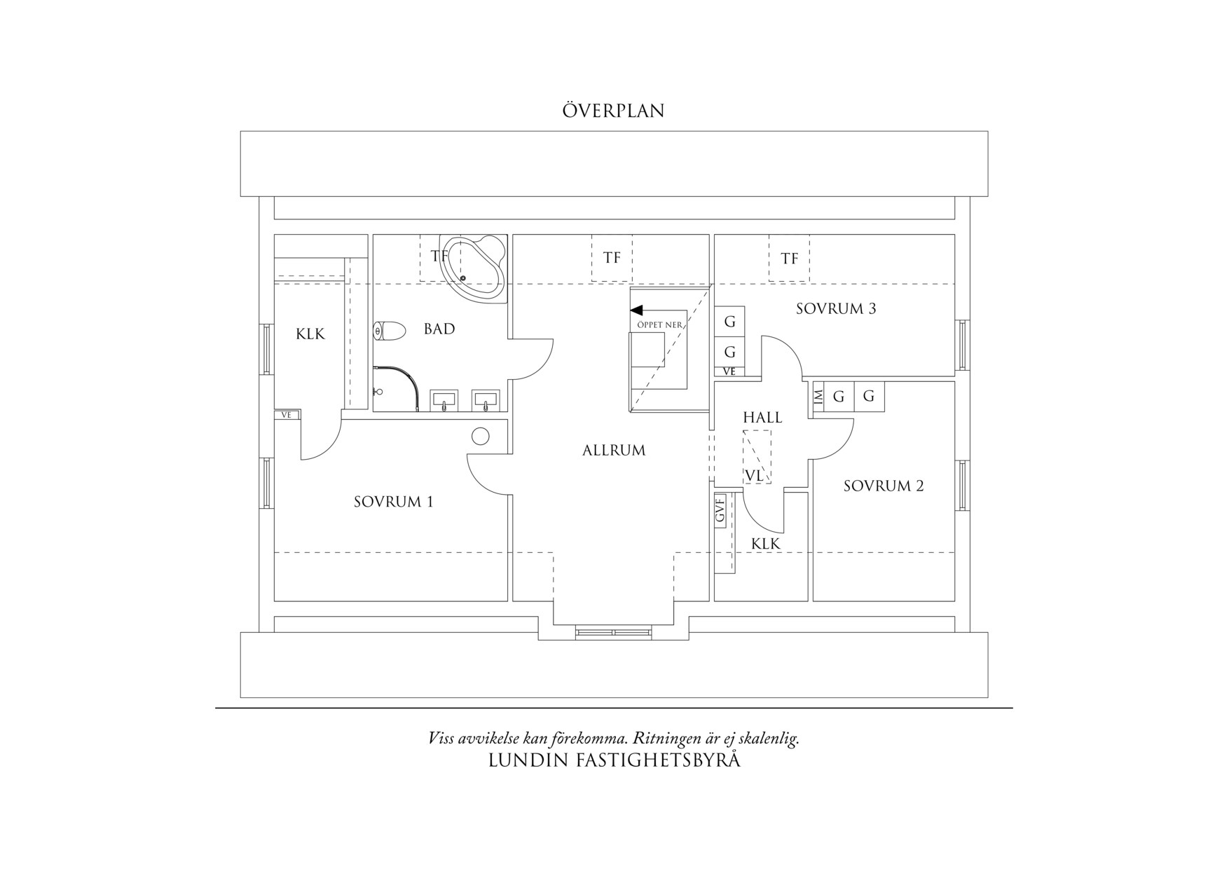 Planritning 2 Norra Breviksvägen 27
