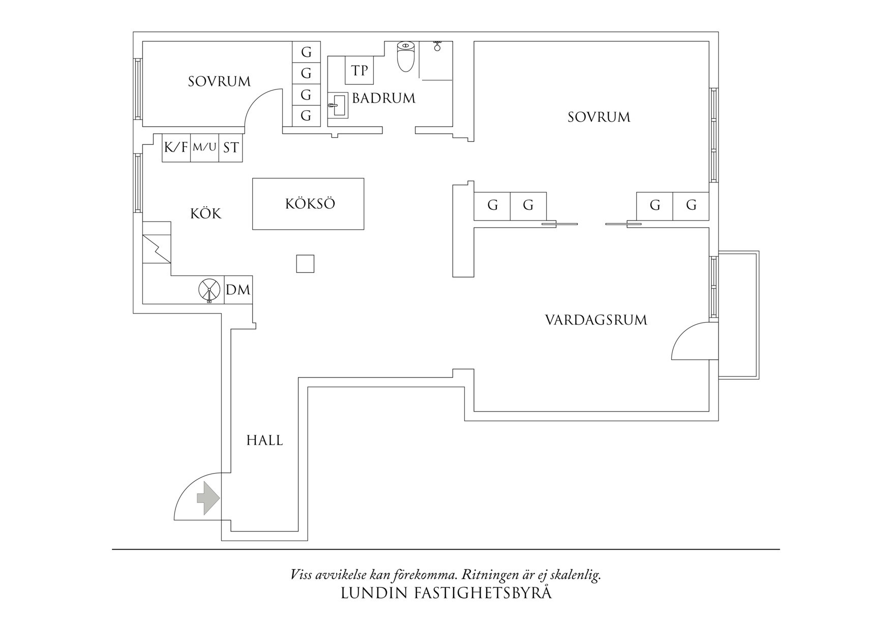 Planritning 1 Vidblicksgatan 1