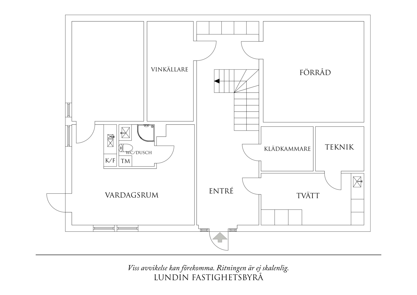 Planritning 3 Norra Breviksvägen 27