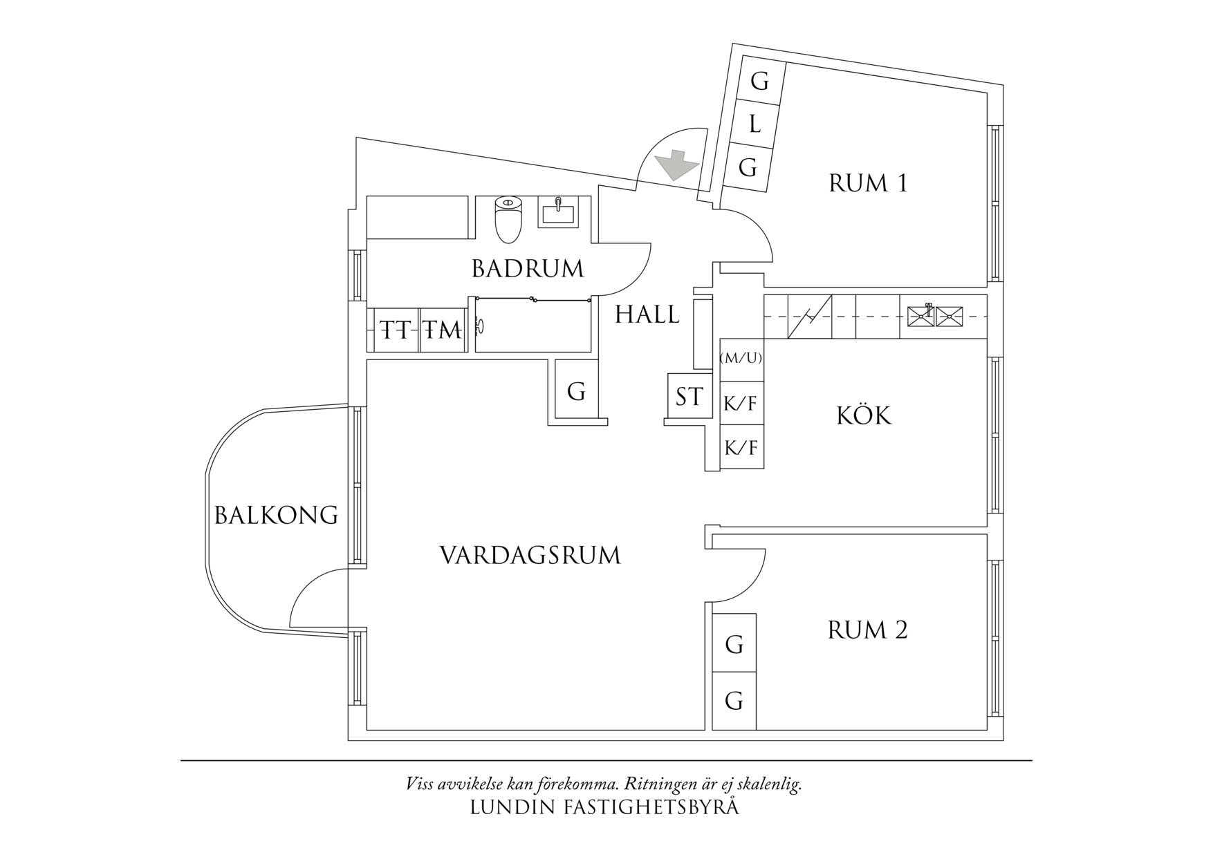 Planritning 1 Eriksbergstorget 3